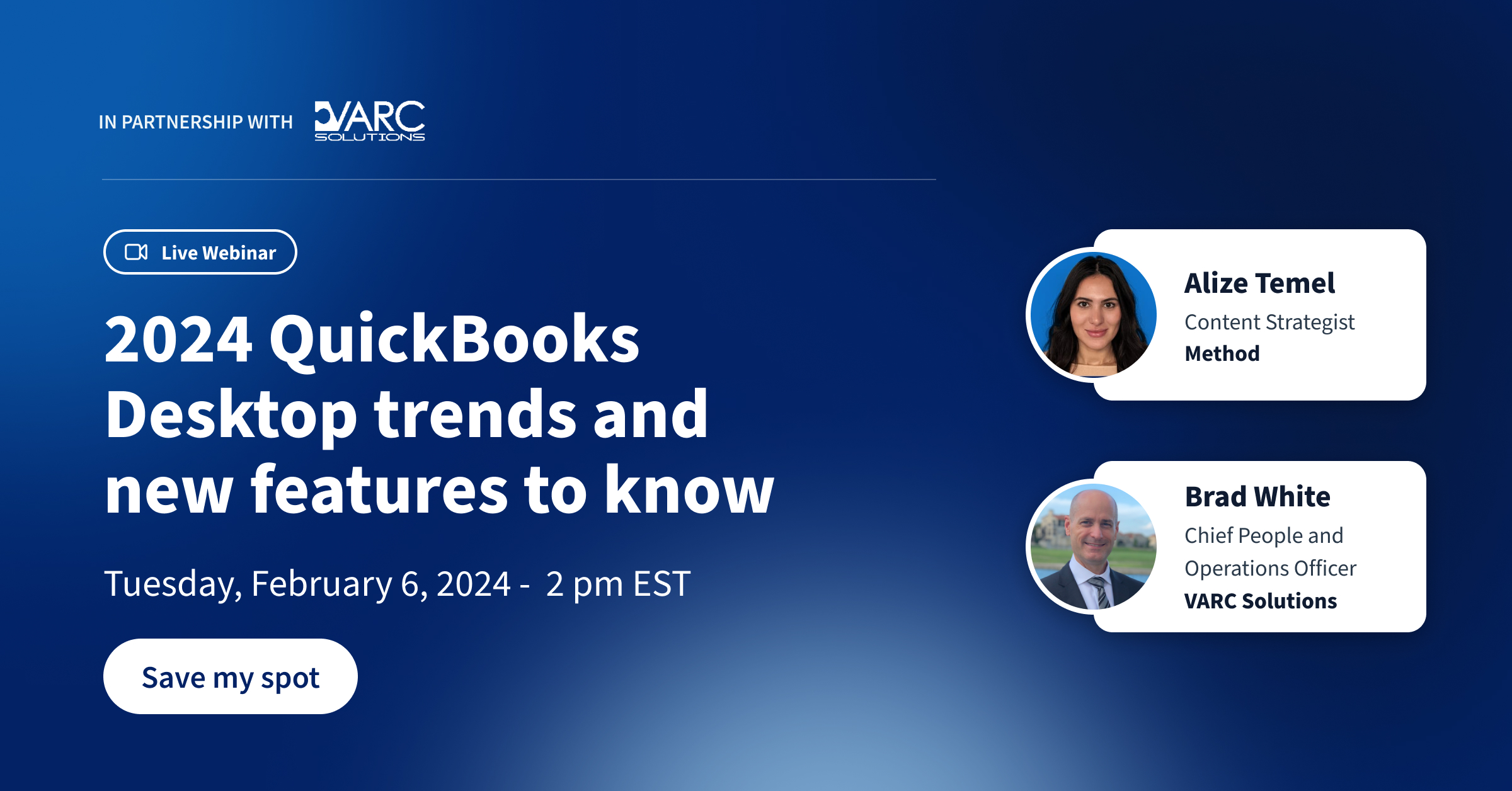 QuickBooks Desktop webinar - trends and new features to know